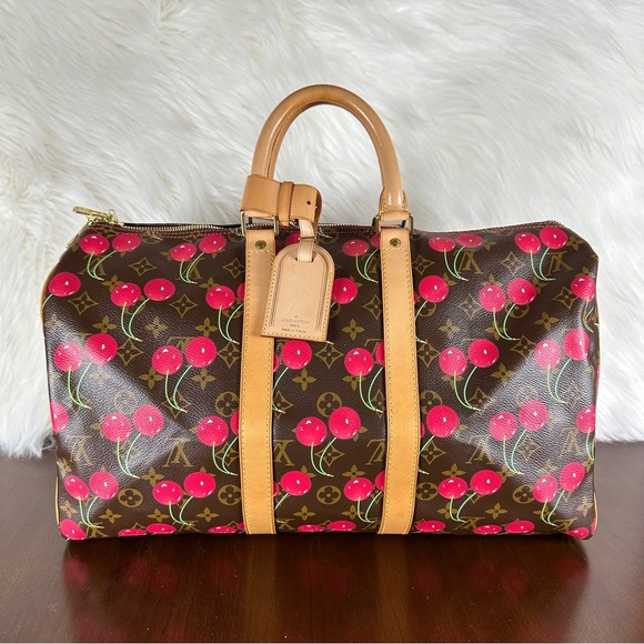 Louis Vuitton Handbags - Louis Vuitton Monogram Takashi Murakami Cherry Keepall 45